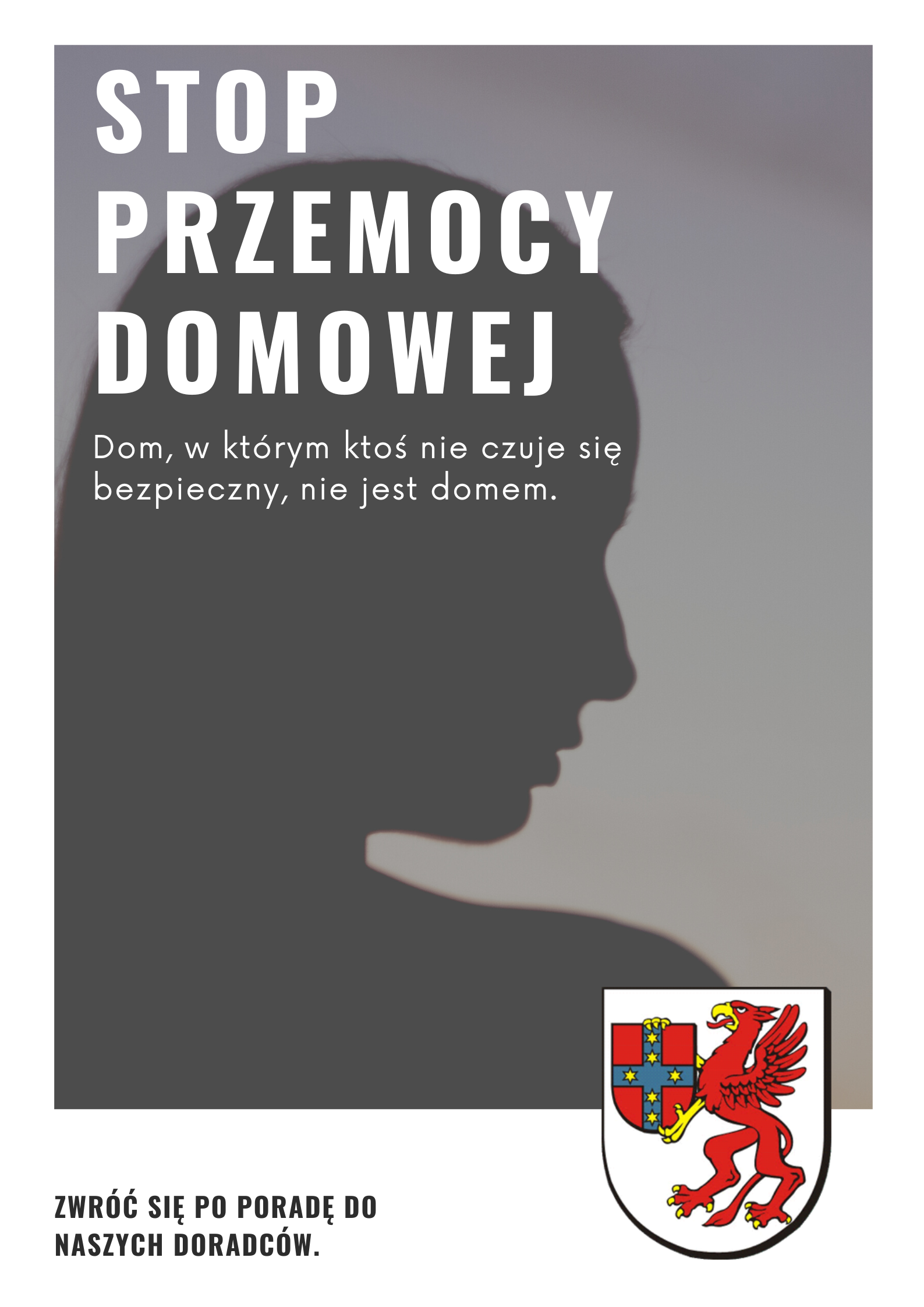 Czarny_Biały_Przemoc_Domowa_Świadomość_Plakat