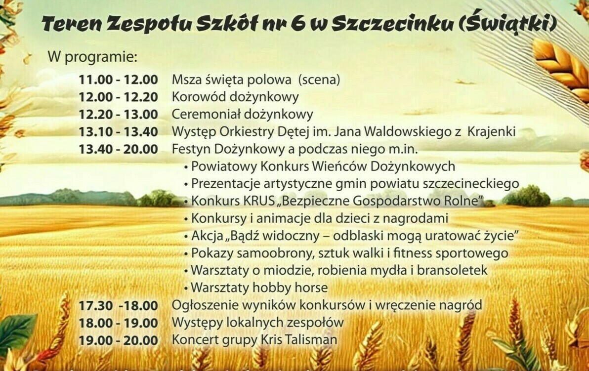 Zdjęcie do Zapraszamy na dożynki