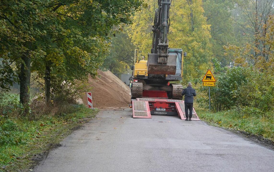 Zdjęcie do Odcinek drogi Ostropole-Kiełpino w przebudowie 