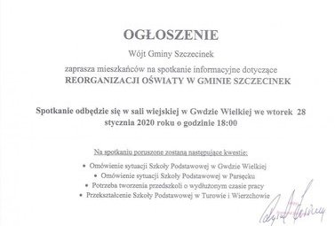 Zdjęcie do  W&oacute;jt Gminy Szczecinek zaprasza na spotkanie 