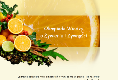 Zdjęcie do Olimpiada Wiedzy o Żywieniu i Żywności
