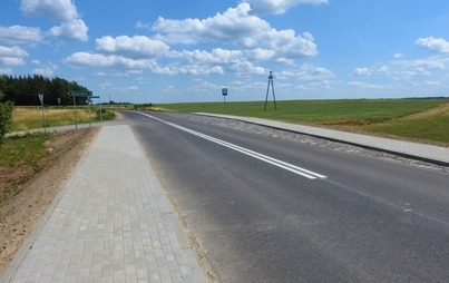 Zdjęcie do  Przebudowany odcinek drogi Szczecinek-Ż&oacute;łtnica