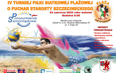 Zdjęcie do IV Turniej Piłki Siatkowej Plażowej o Puchar Starosty Szczecineckiego