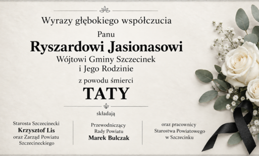 Zdjęcie do Wyrazy głębokiego wsp&oacute;łczucia 